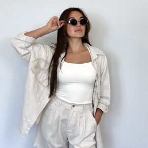 Lina šorti ar kristāliem